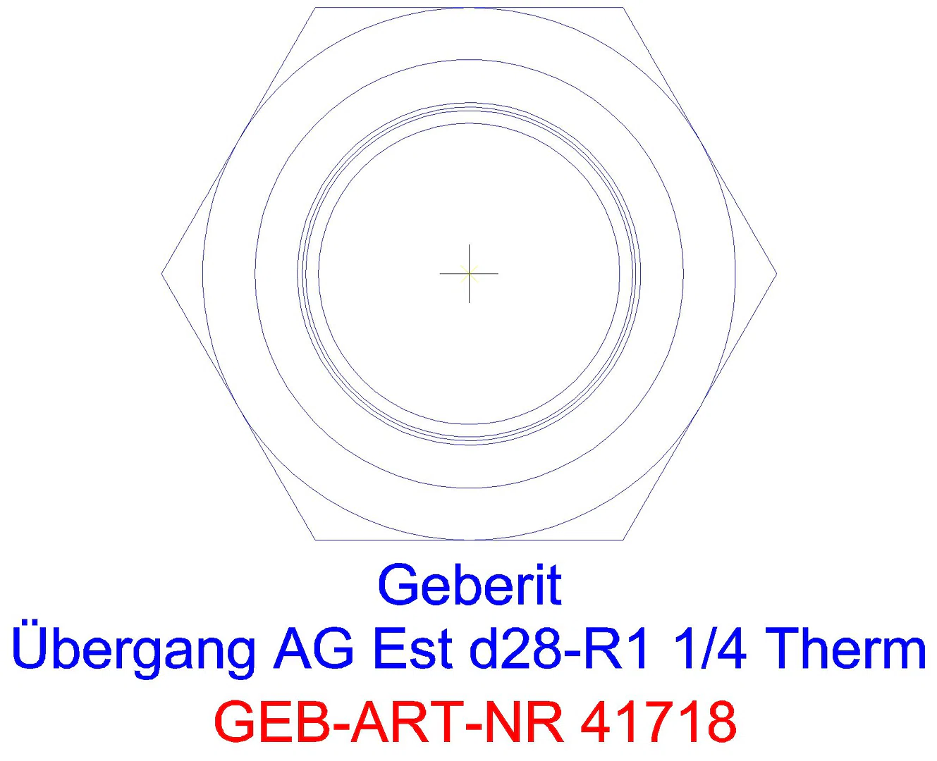 GE Mapress Therm Übergang mit AG d28-R3/4_41718_l