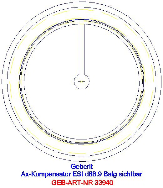 GE Mapress Edelstahl Axialkompensator mit Pressmuffen d88,9_33940_L