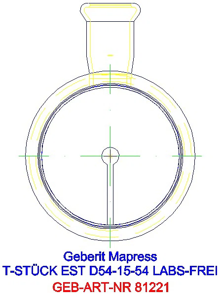 GE Mapress Edelstahl T-Stück reduziert (LABS-frei) d54-15-54_81221_L