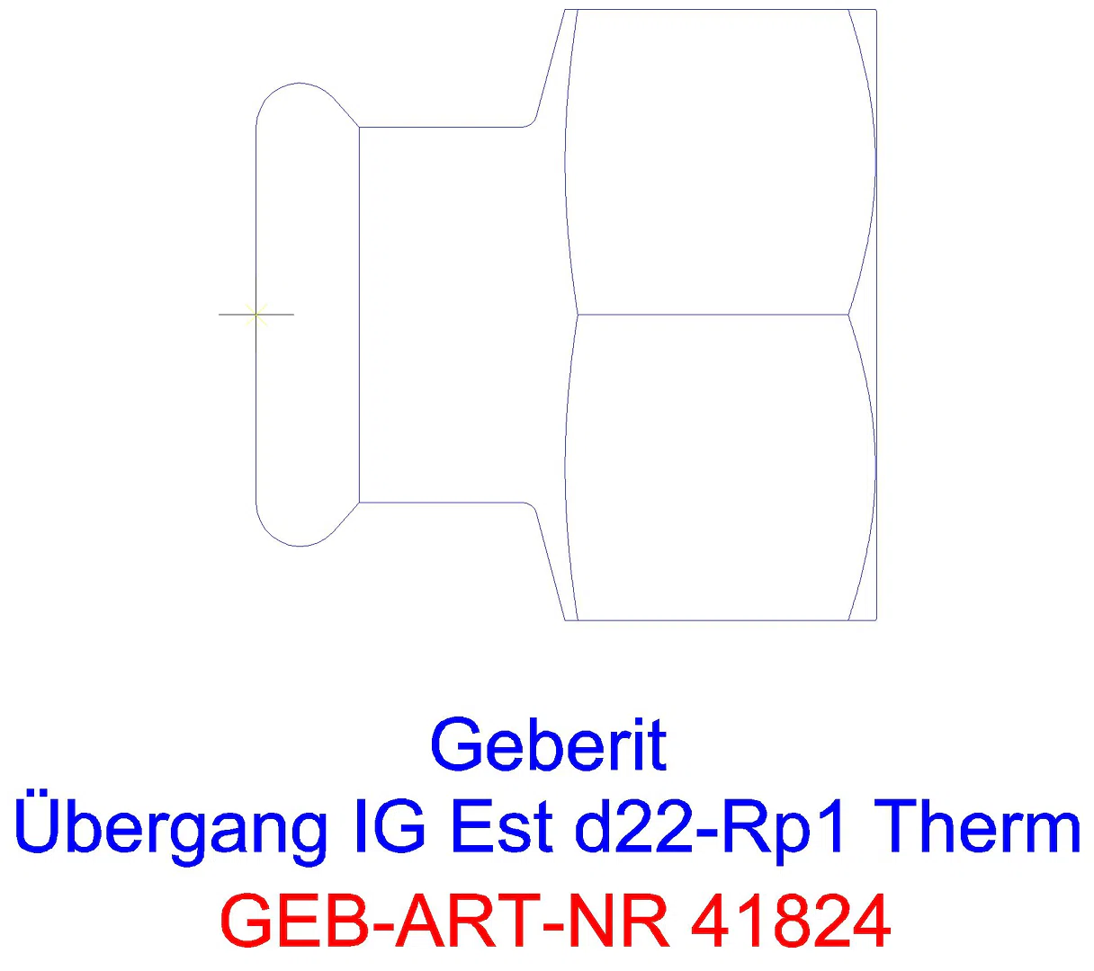 GE Mapress Therm Übergang mit IG d15-Rp3/4_41824_a
