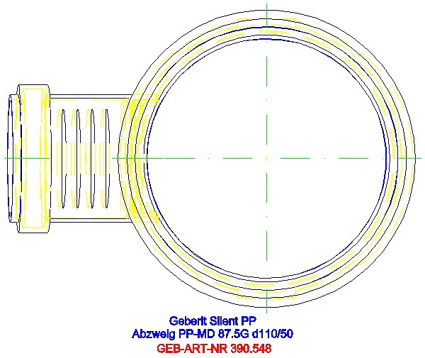 GE Silent-PP Abzweig 87,5Gr d110/50_390.548.14.1_G
