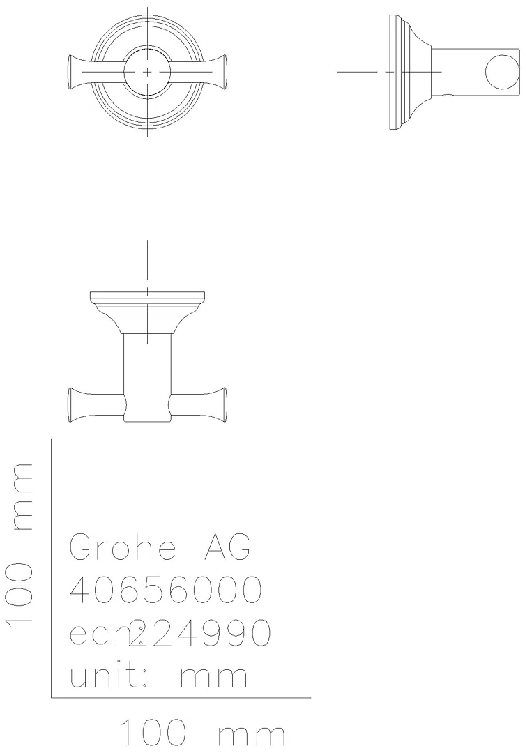 GROHE Bademantelhaken Essentials Authentic 40656_1 chrom