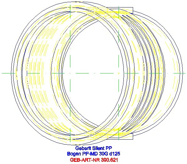 GE Silent-PP Bogen 30Gr d125_390.621.14.1_G