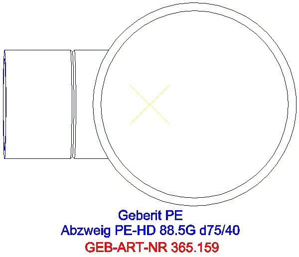 GE PE Abzweig 88,5Gr d75/40_365.159.16.1_G