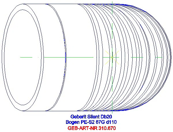 GE Silent-db20 Bogen 67Gr d110_310.670.14.1_G