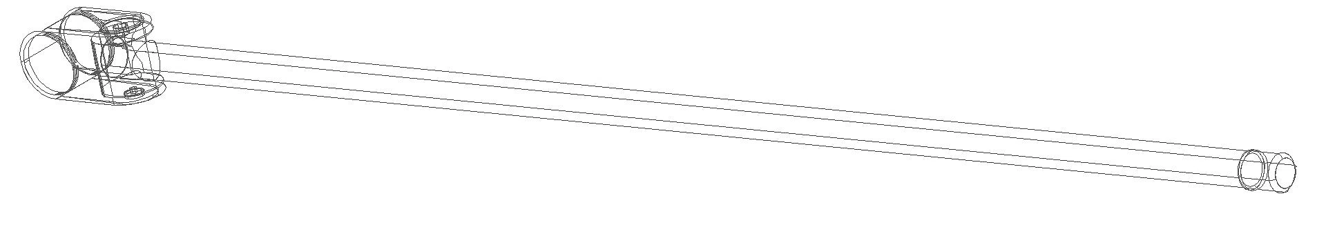 HEWI Bod-St. f.SKG 950.50.,L:733mm, Edst., Anb.farb. signalweiß