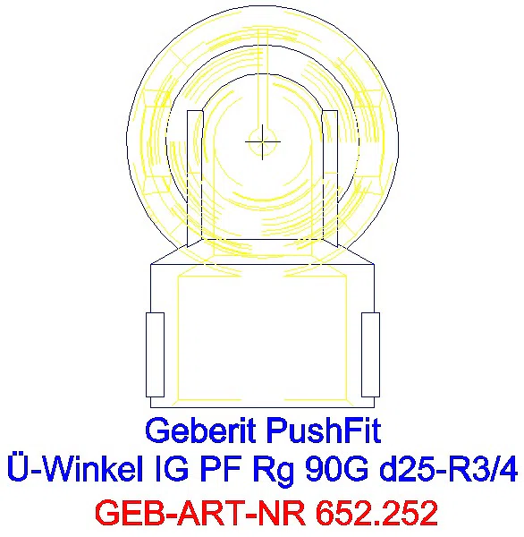 GE PushFit Übergangsbogen 90Gr mit IG Rg d25-Rp3/4_652.252.00.1_G