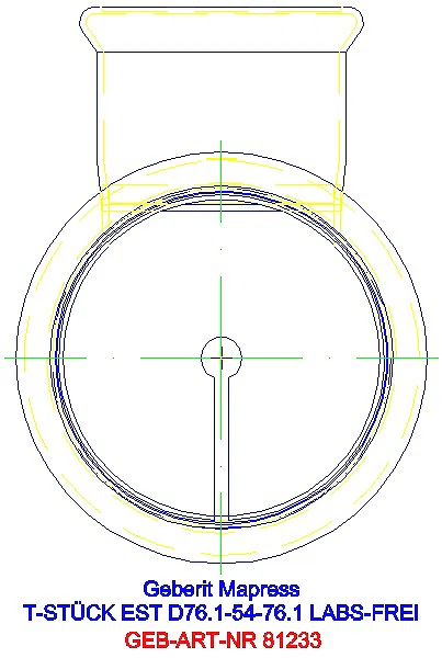 GE Mapress Edelstahl T-Stück reduziert (LABS-frei) d76,1-54-76,1_81233_L