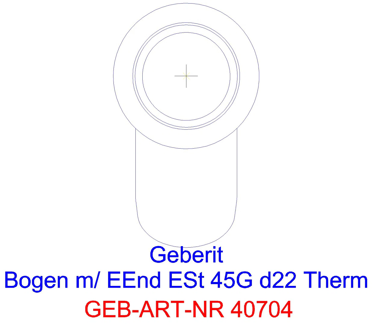 GE Mapress Therm Bogen 45Gr d22 mit Einschubende_40704_a