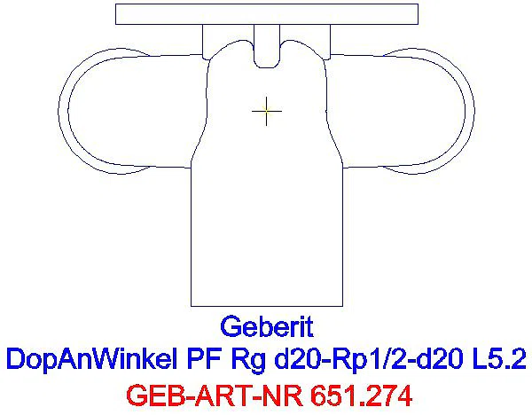GE PushFit Doppelanschlusswinkel 90Gr Rg d20-Rp1/2-d20 L:52mm_651.274.00.1_G