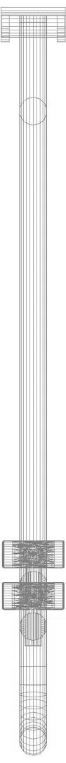 HEWI Stützklappgriff Ser 801, L:900mm, mit Bodenstütze tiefschwarz