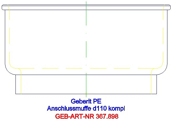 GE PE Anschlussmuffe d110/di120_367.898.16.1_L
