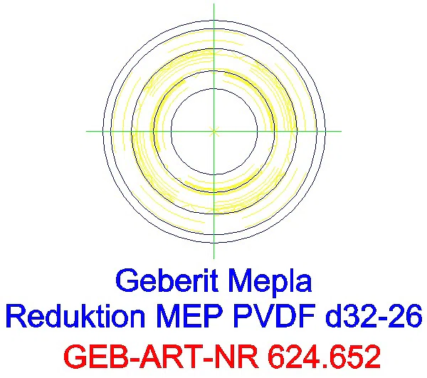 GE Mepla Reduktion PVDF d32-26_624.652.00.5_L