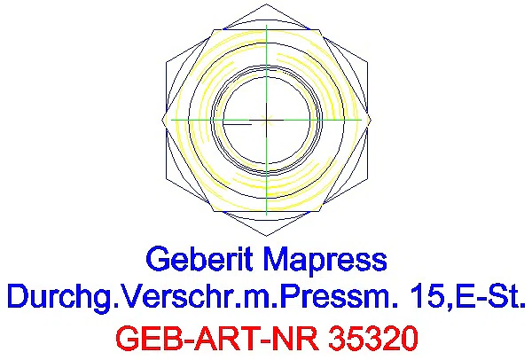 GE Mapress Edelstahl Verschraubung d15_35320_L
