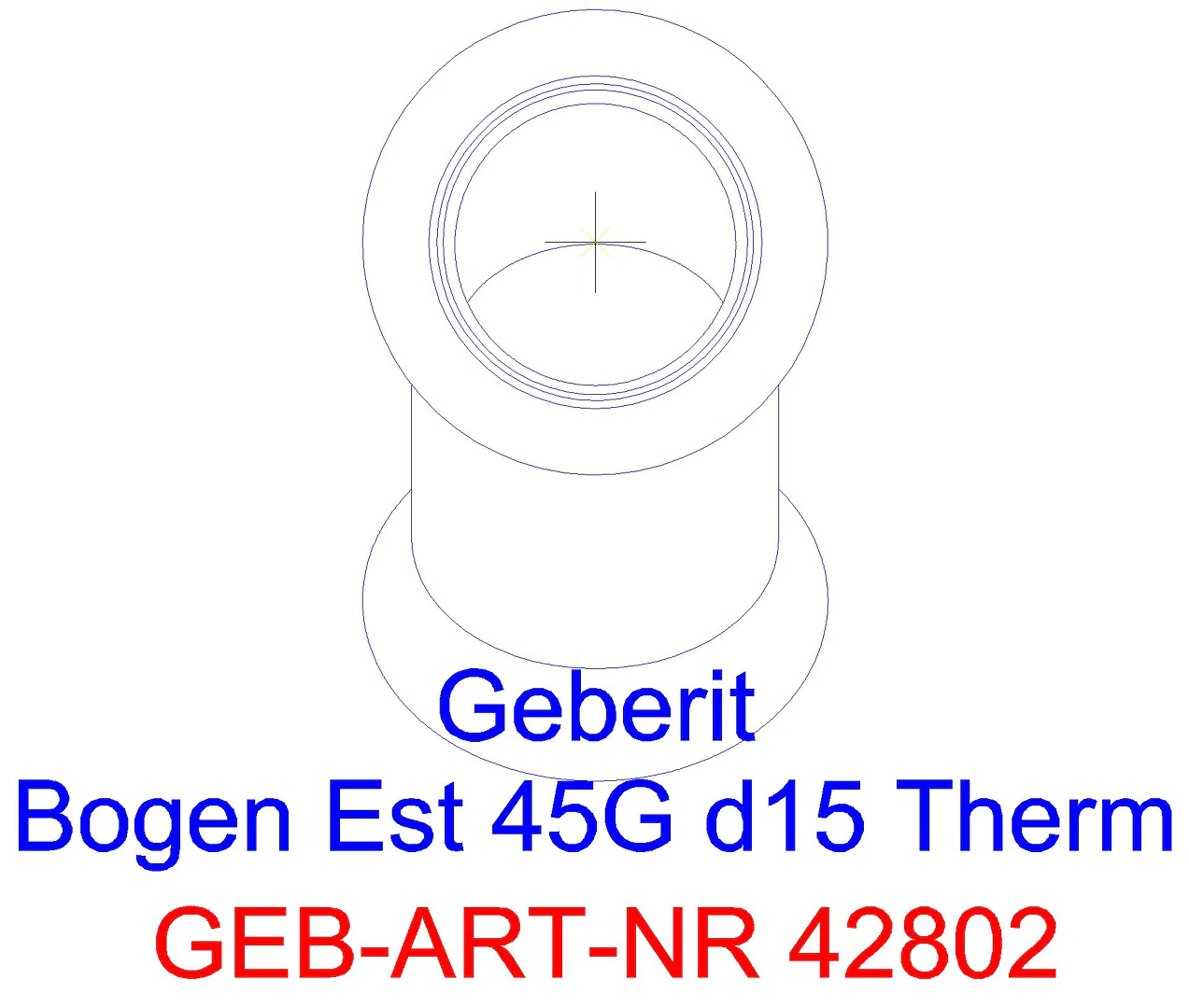 GE Mapress Therm Bogen 45Gr d15 mit Einschubende_42802_a