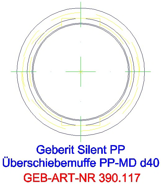 GE Silent-PP Überschiebemuffe d40_390.117.14.1_G