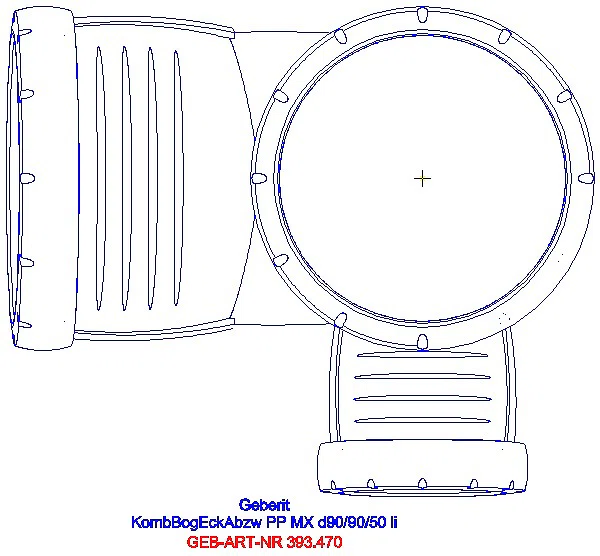 GE Silent-Pro Kombibogeneckabzweig 87,5Gr d90/90/50 links_393.470.14.1_G