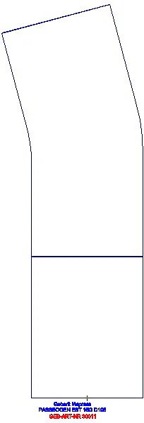 GE Mapress Edelstahl Passbogen 15Gr d108_30011_A