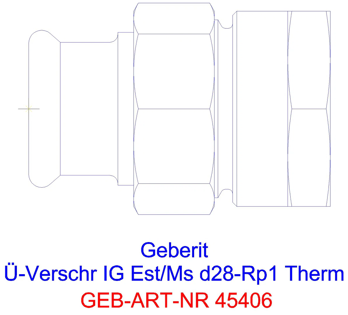 GE Mapress Therm Übergangsverschr. mit IG d22-Rp3/4_45406_a