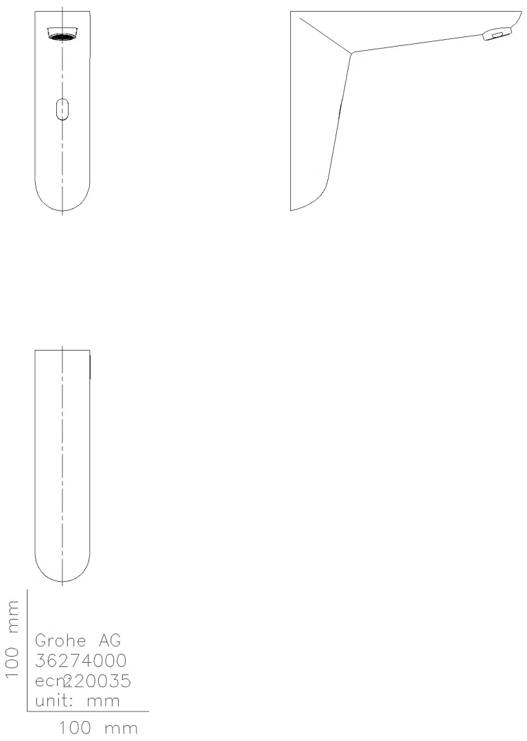 GROHE IR-Elektronik für WT Eurosmart CE 36274 Wandmontage o. Mischung 6V chrom