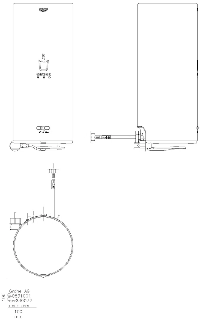 GROHE Boiler GROHE Red 40831_1 L-Size für kochendes und warmes Wasser