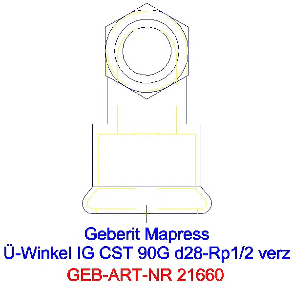 GE Mapress C-Stahl Übergangswinkel 90Gr mit IG d28-Rp1/2 verzinkt_21660_L