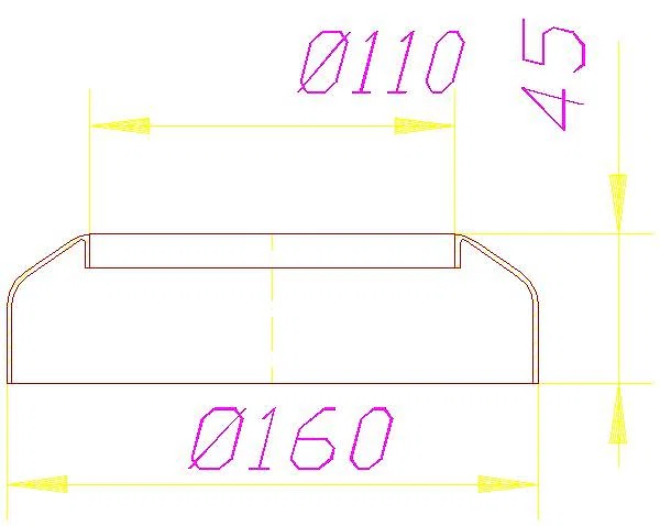 DALLMER WC-Rosette 791, einteilig, DN 100