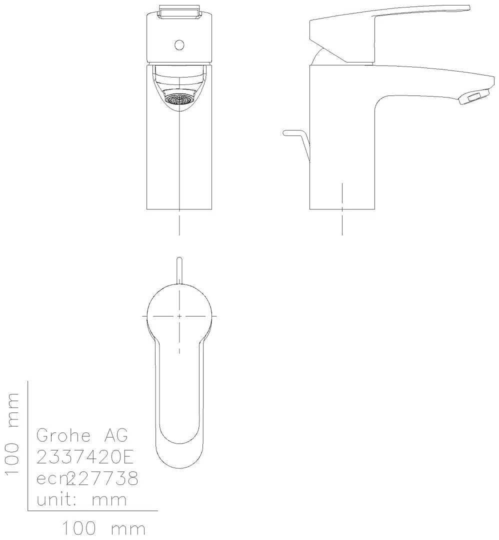 GROHE EH-Waschtischbatterie Eurostyle C 23374_2 chrom