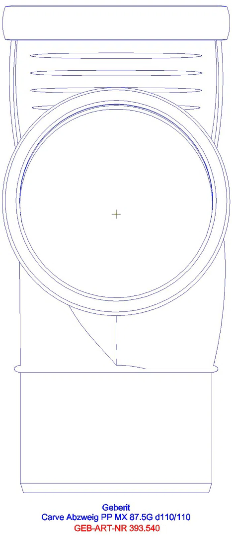 GE Silent-Pro Carve Abzweig 45Gr d110/110_393540141_a