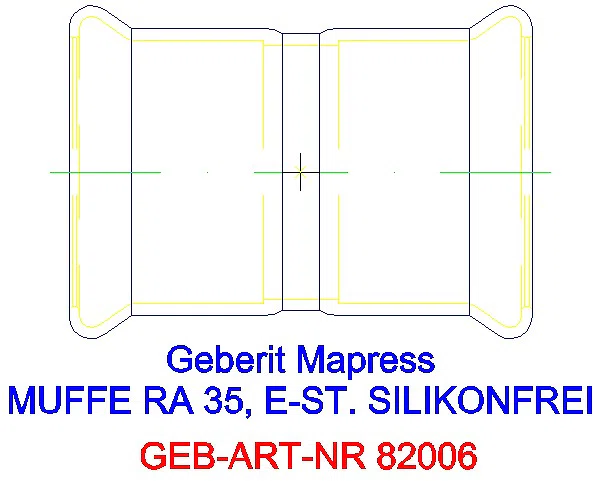 GE Mapress Edelstahl Muffe d35 (LABS-frei)_82006_A