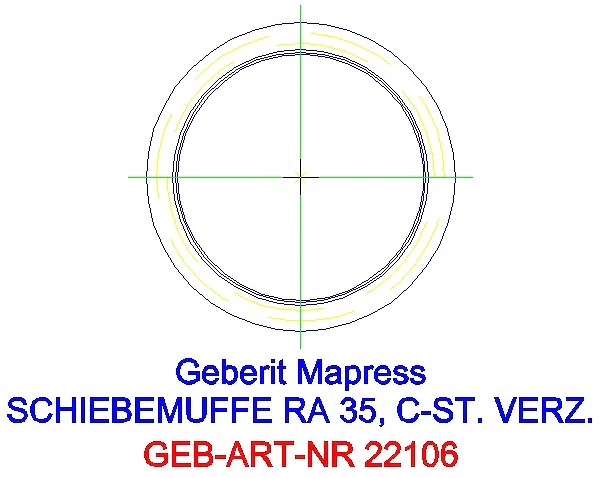GE Mapress C-Stahl Schiebemuffe d35 verzinkt_22106_L