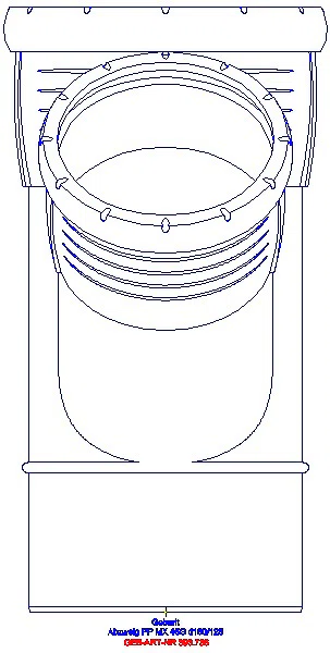 GE Silent-Pro Abzweig 45Gr d160/125_393.736.14.1_A