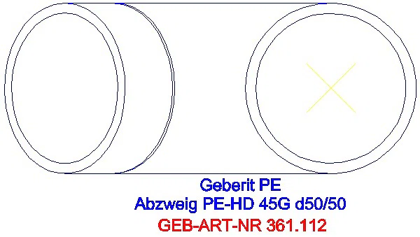 GE PE Abzweig 45Gr d50/50_361.112.16.1_G