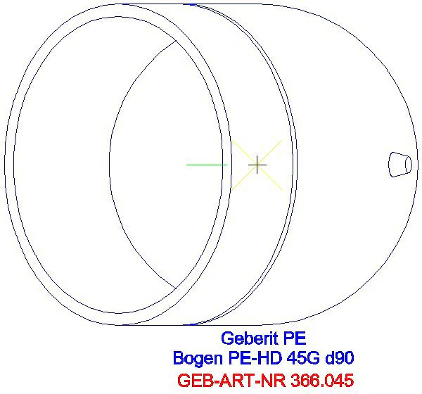 GE PE Bogen 45Gr d90_366.045.16.1_G