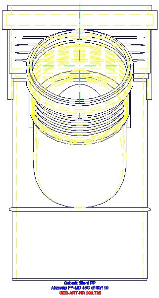 GE Silent-PP Abzweig 45Gr d160/110_390.735.14.1_L