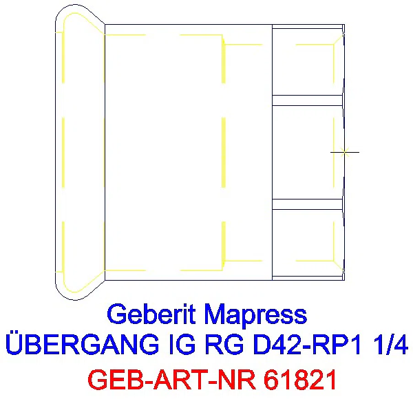 GE Mapress Kupfer Übergang mit IG Rg d42-Rp1 1/4_61821_G