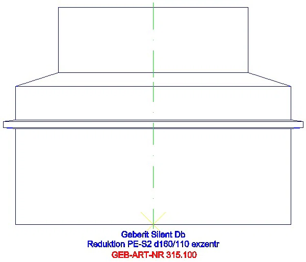 GE Silent-db20 Reduktion exzentrisch d160/110_315.100.14.1_L