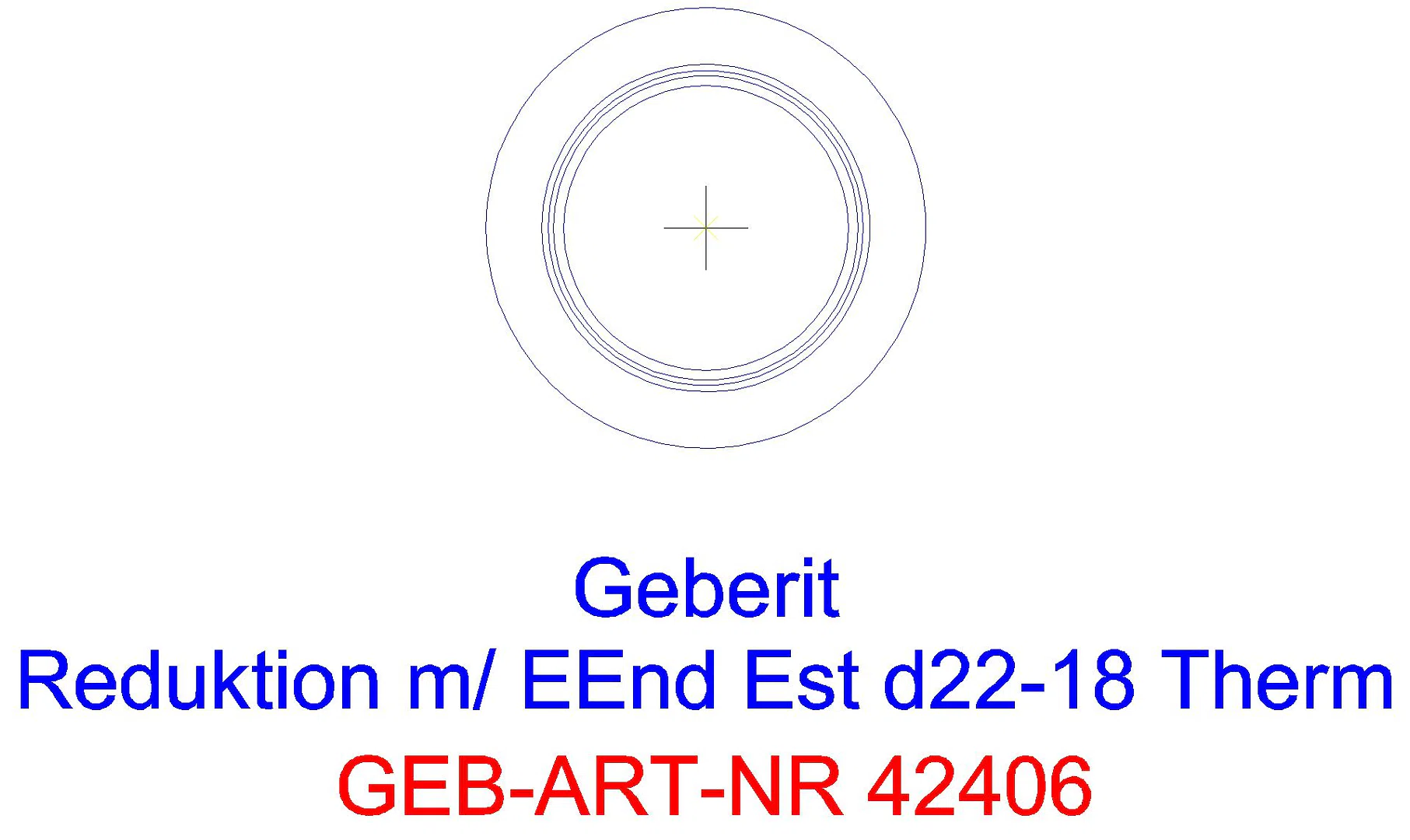 GE Mapress Therm Reduktion mit Einschubende d22-15_42406_a