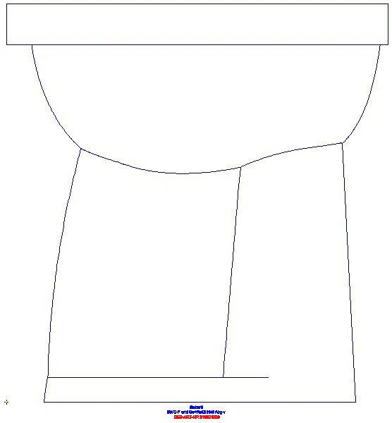 Renova Comfort Stand-WC Flachspüler erhöht, Abgang vertikal_218521000_L