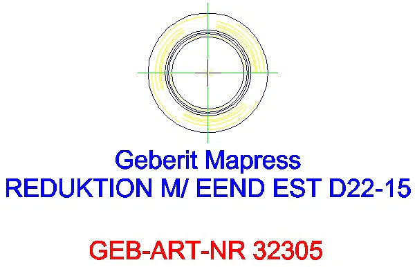 GE Mapress Edelstahl Reduktion mit Einschubende d22-15_32305_A