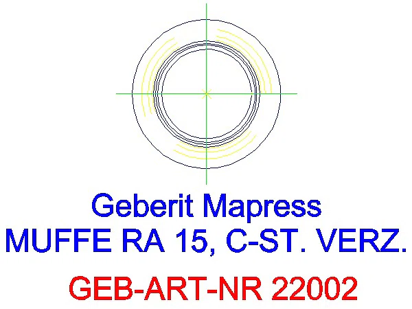GE Mapress C-Stahl Muffe d15 verzinkt_22002_L