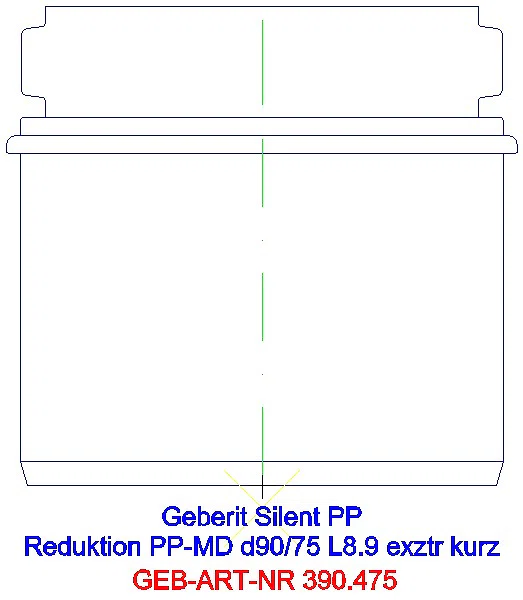 GE Silent-PP Reduktion exzentrisch kurz d90/75_390.475.14.1_A
