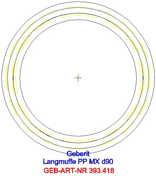 GE Silent-Pro Langmuffe d90mm_393.418.14.1_G