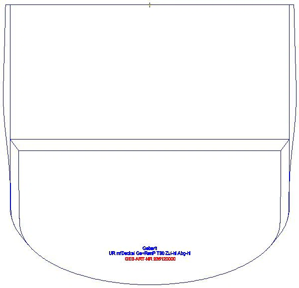 Renova Plan Deckelurinal, Zul. hinten Abgang nach hinten_235120000_G