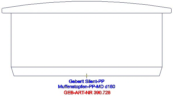 GE Silent-PP Muffenstopfen d160_390.728.14.1_A