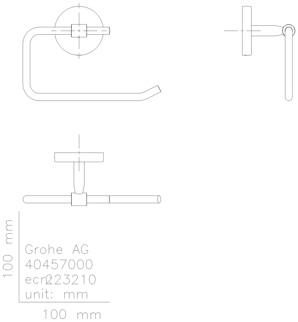 GROHE WC-Papierhalter BauCosmopolitan 40457_1 chrom