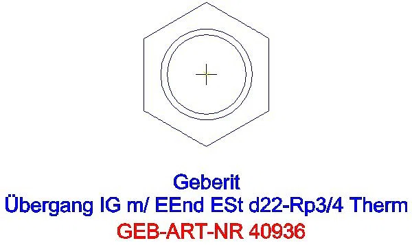 GE Mapress Therm Übergang mit IG und Einschubende d22-Rp3/4_40936_L