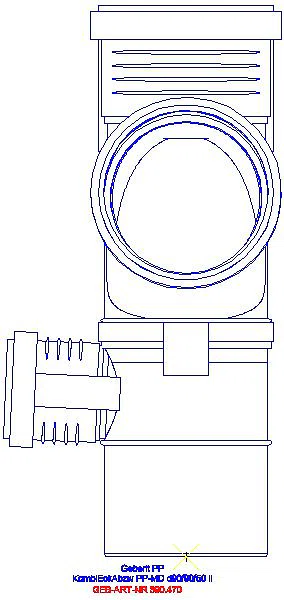 GE Silent-PP Kombiabzweig 87,5Gr links d90/90/50_390.470.14.1_A