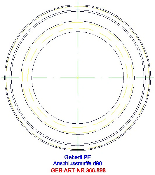 GE PE Anschlussmuffe d90/di120_366.898.16.1_G
