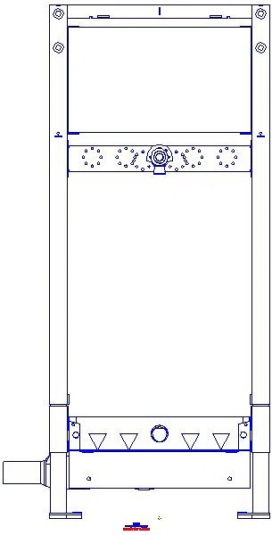 GE Duofix Element f. Dusche, 130cm mit W-Ablauf, W-Arm.UP, H: 90-250mm_111580002_A